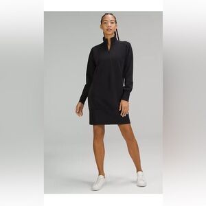 Lululemon Softstreme Long-Sleeve Half Zip Dress Black